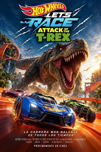 โปสเตอร์หนัง Hot Wheels Let’s Race Attack of the T-Rex (2026) ซิ่งสุดใจให้ถึงฝัน! ทีเร็กซ์บุก